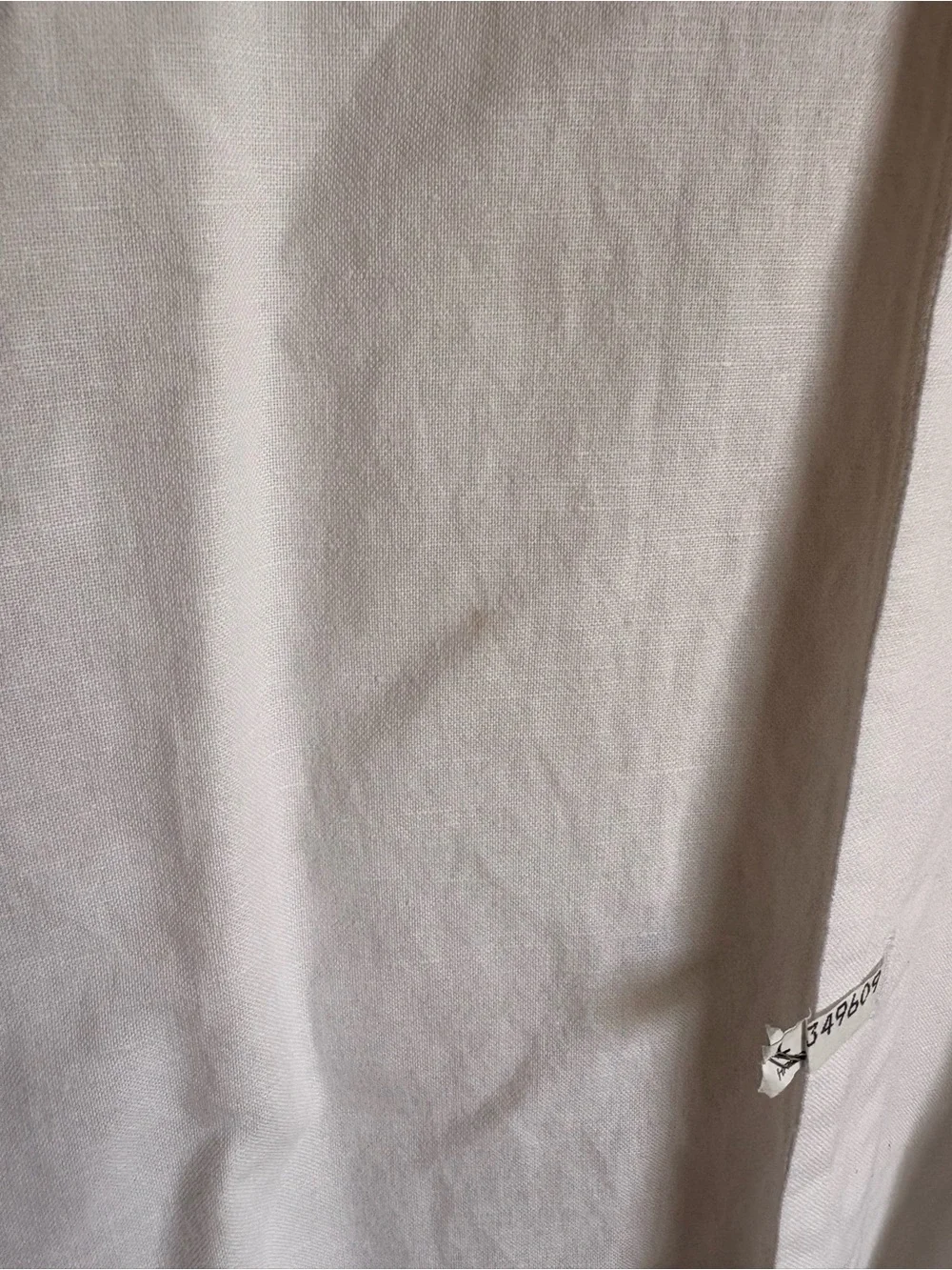 Banana Republic White Short-Sleeve Button Down Shirt linen
